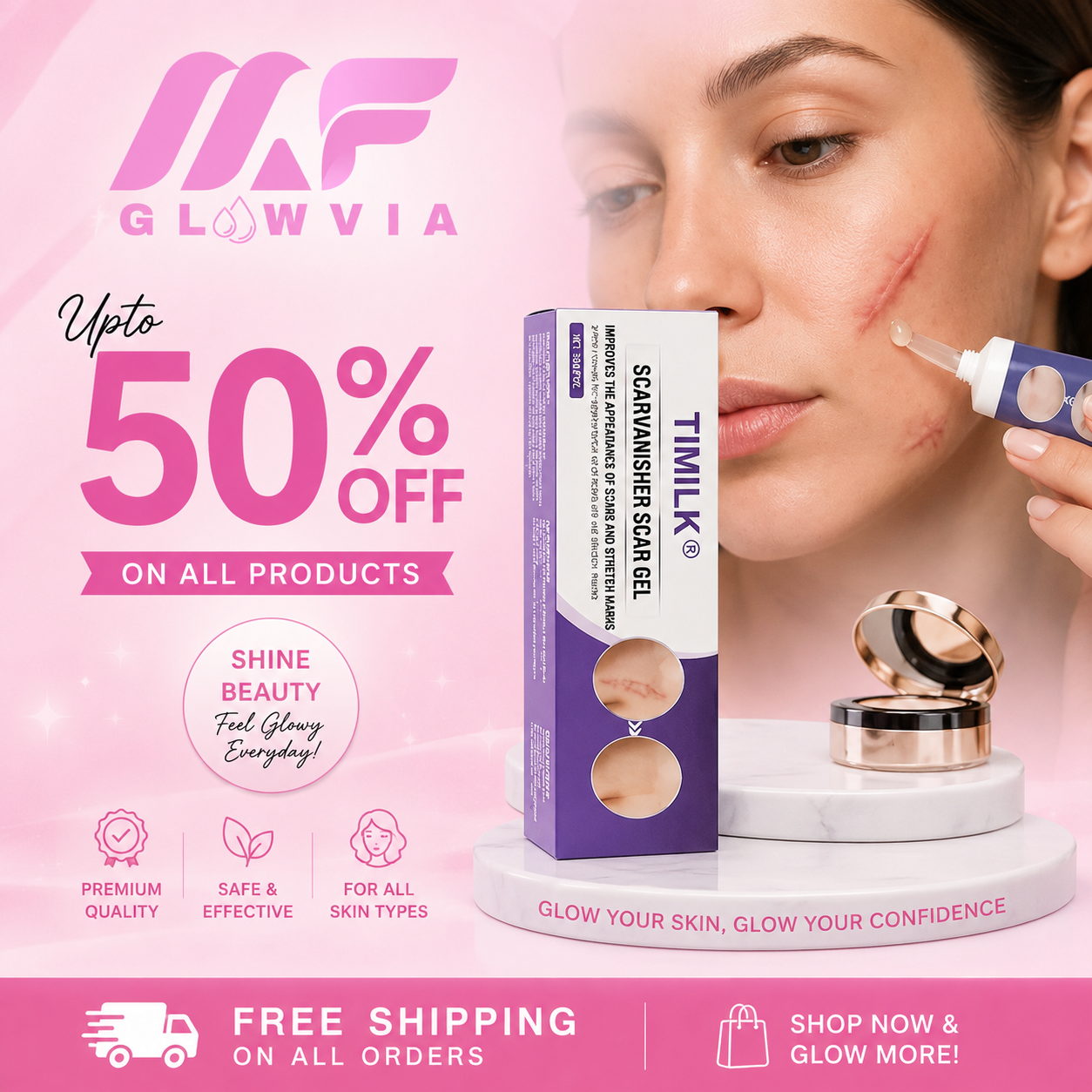 Tinted Acne Scar Removal Cream