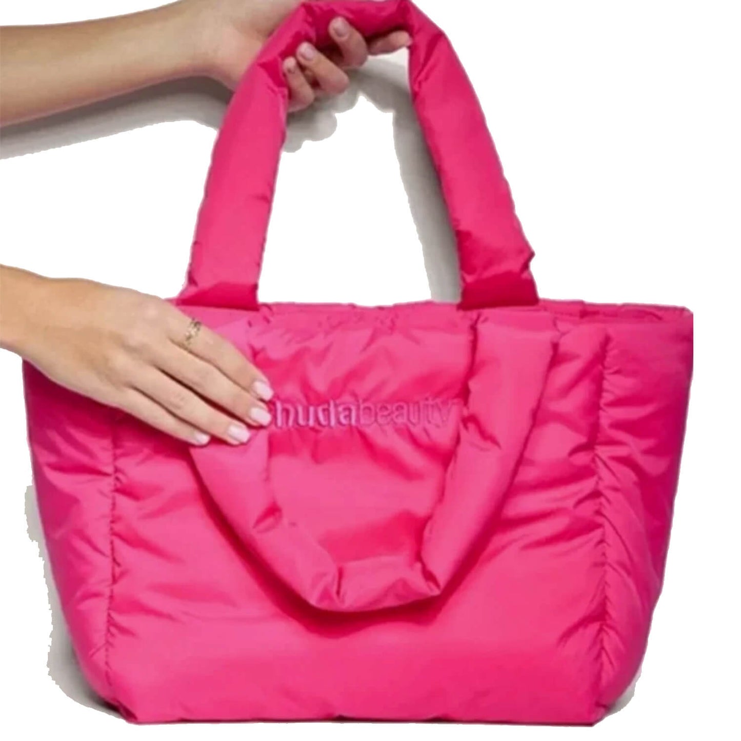 Huda Beauty Limited Edition Quilted Tote Bag