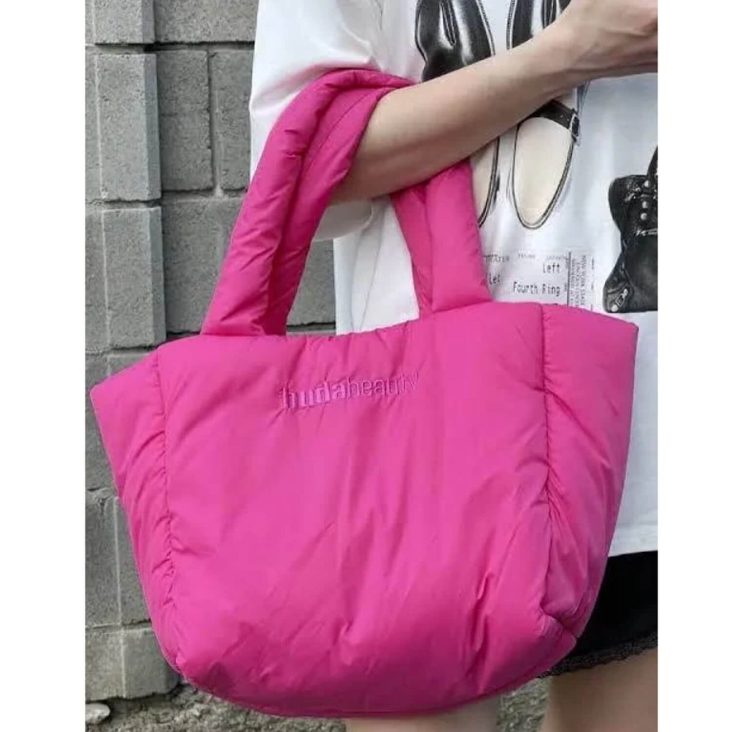 Huda Beauty Limited Edition Quilted Tote Bag