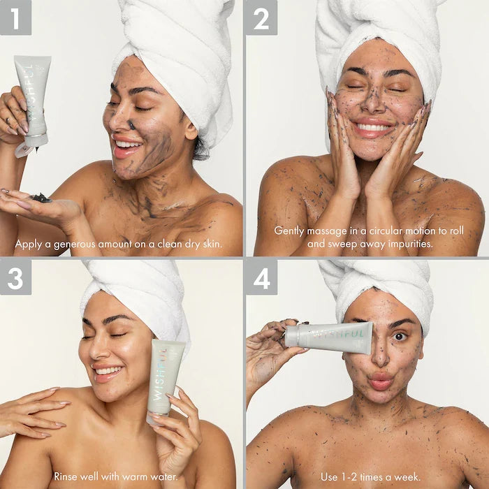 Huda Beauty Detox Charcoal Face & Body Scrub