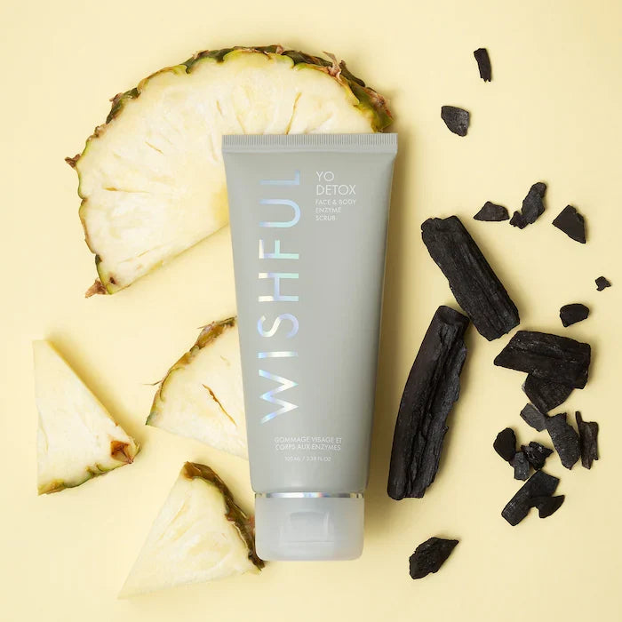 Huda Beauty Detox Charcoal Face & Body Scrub