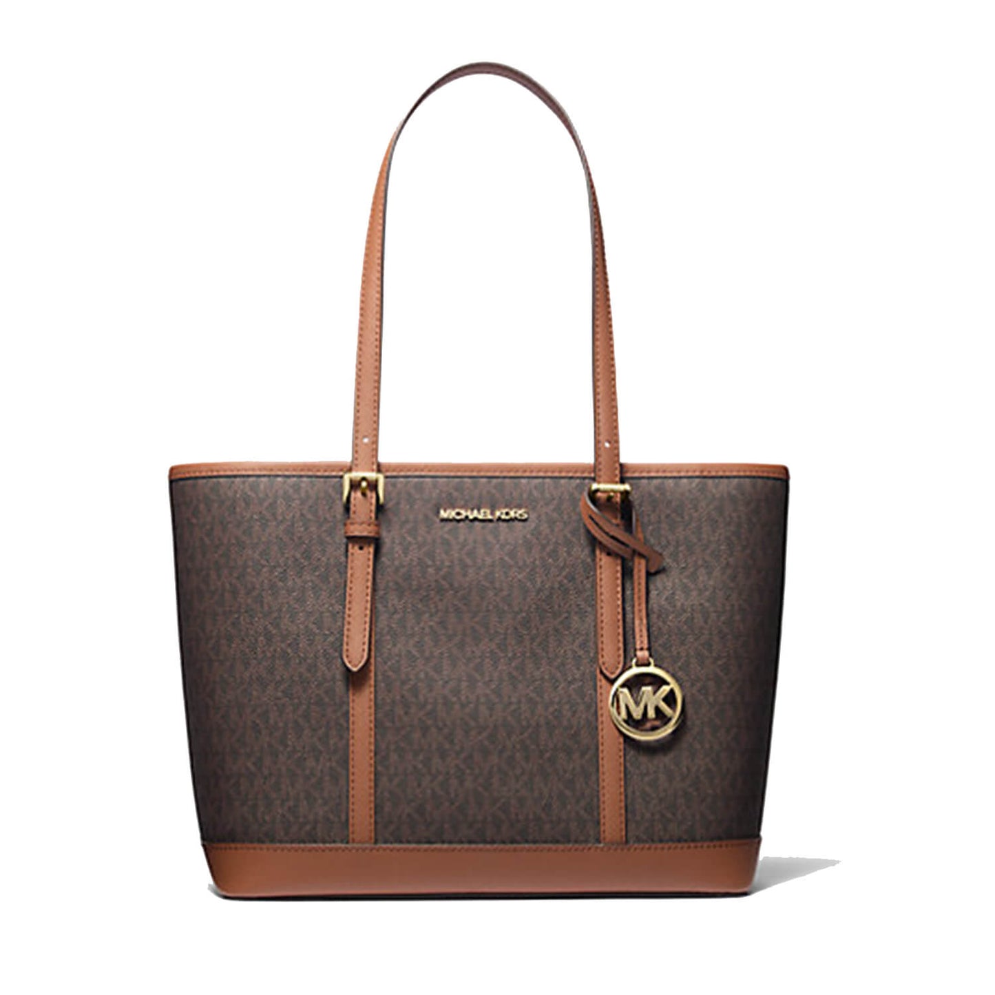 Michael Kors Jet Set Top-Zip Tote Bag, Brown