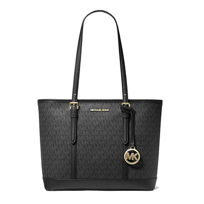 Michael Kors Jet Set Top-Zip Tote Bag, Black
