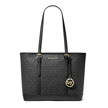 Michael Kors Jet Set Top-Zip Tote Bag, Black