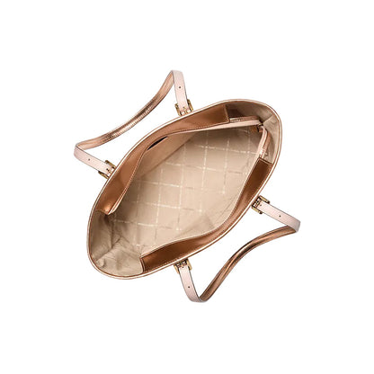 Michael Kors Jet Set Top-Zip Tote Bag, Rose Gold