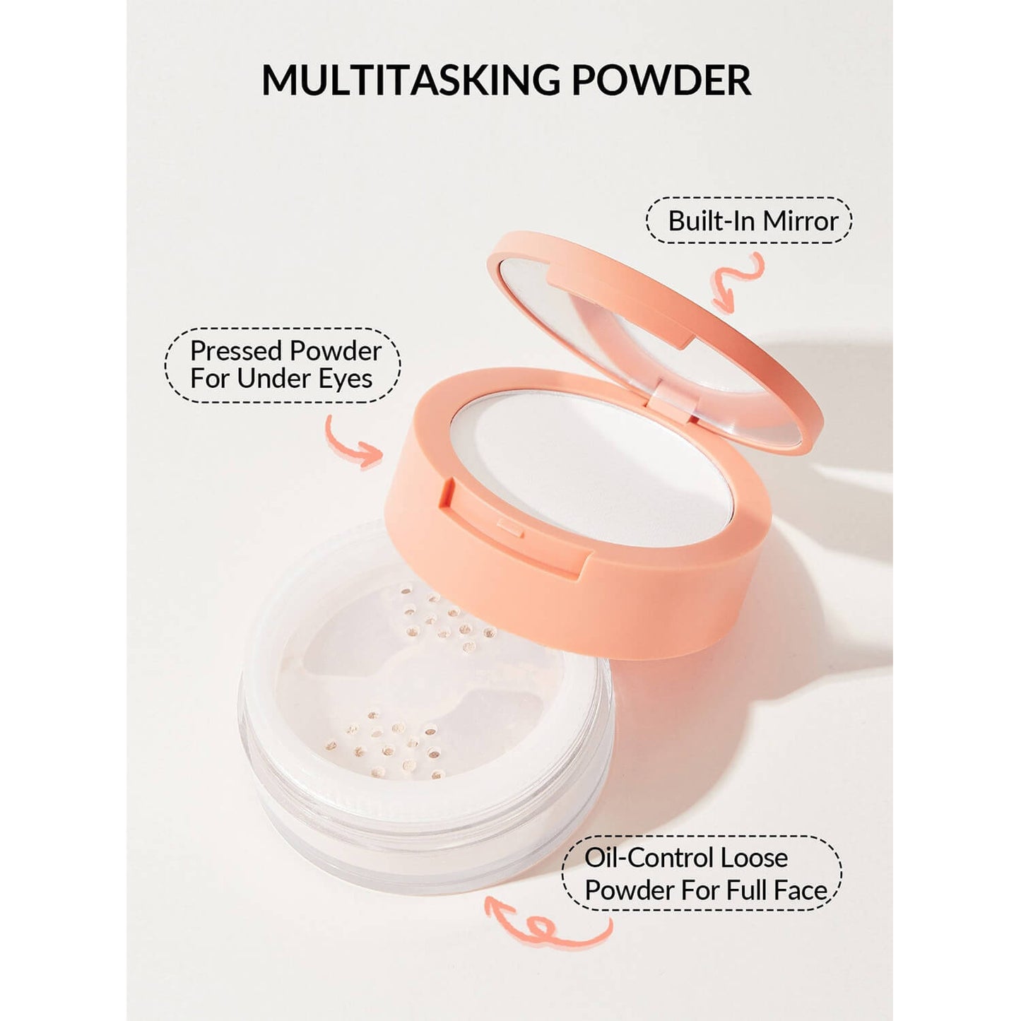 SheGlam Face & Eye Setting Powder Duo - Translucent